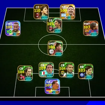 eFootball Accounts Others Android|PW 3273|New Lionel Messi Big T,Zlatan Ibrahimovic Big T,Lamine Yamal Big T,Neymar Jr Show