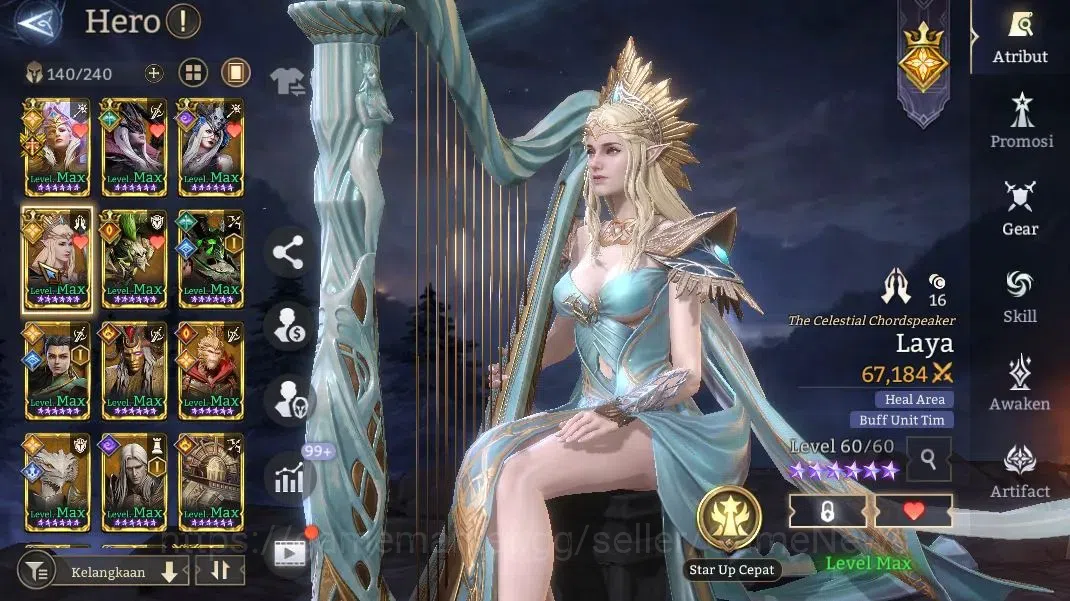 Watcher of Realms Accounts GLOBAL 60x|Lv62|3.35M Power|11 Lord[IngridA6,Arach image 11