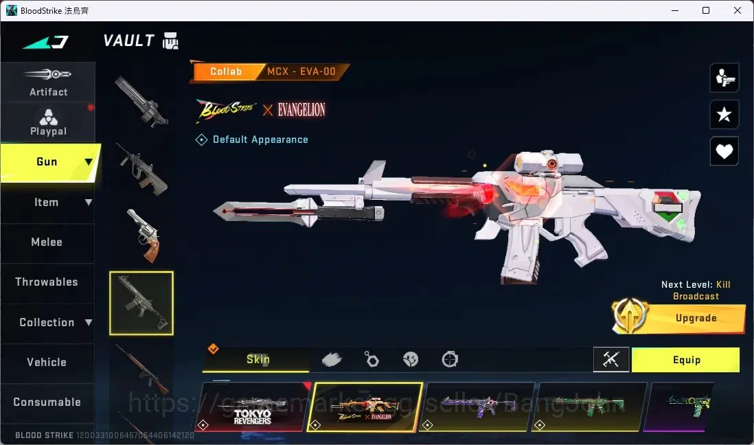 Blood Strike Accounts ASIA | 2 EVANGALAION GUNS|3 TR GUNS|1 ULTRA MELEE| image 10