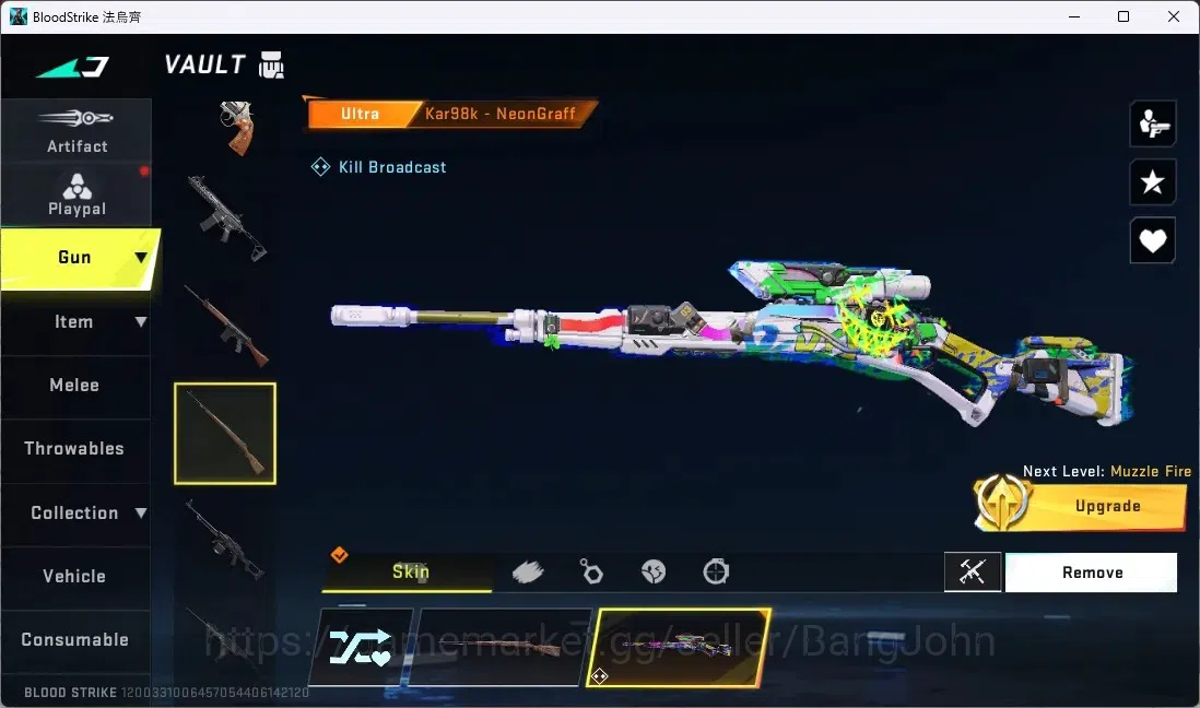 Blood Strike Accounts ASIA | 2 EVANGALAION GUNS|3 TR GUNS|1 ULTRA MELEE| image 11