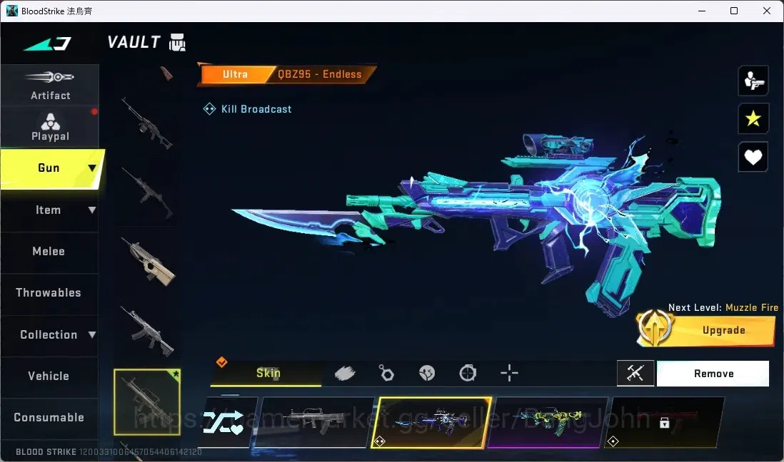 Blood Strike Accounts ASIA | 2 EVANGALAION GUNS|3 TR GUNS|1 ULTRA MELEE| image 13