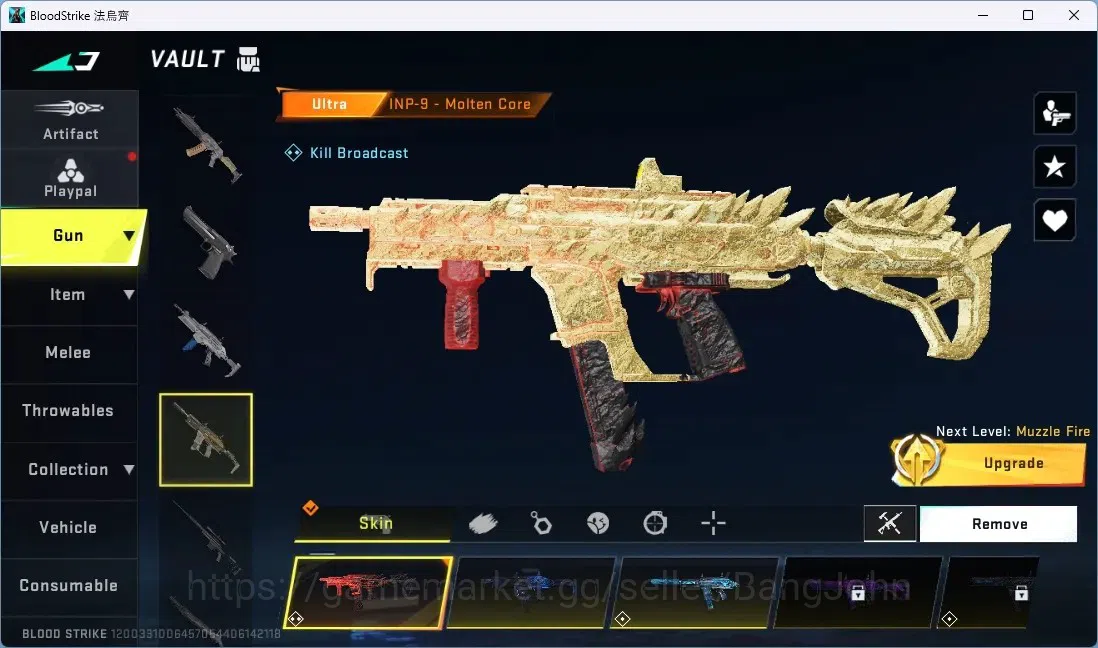 Blood Strike Accounts ASIA | 2 EVANGALAION GUNS|3 TR GUNS|1 ULTRA MELEE| image 5