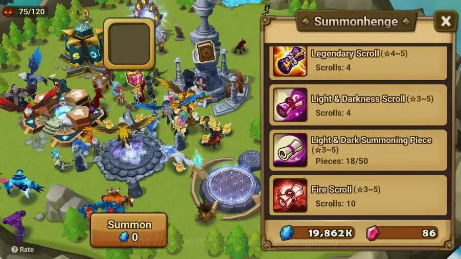 Summoners War: Sky Arena Accounts Starter GLOBAL | NB 5 TESHAR,Starter Gacha 115 12Y+160 11Y Scrool, 3 Legendary All 4