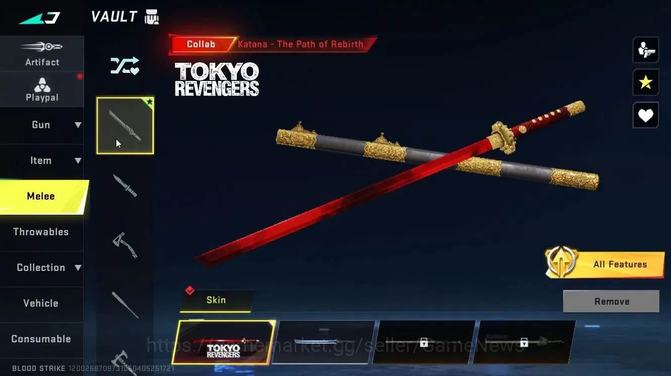 Blood Strike Accounts ASIA|Eternal DEagle |Collab TR[JACK-Takemichi,KATA image 17