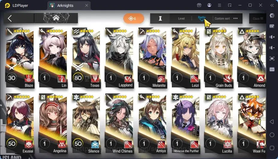 Arknights Accounts Mid-Tier Global | Lv 33 | 4 STD Char | Blaze, Lin, Exusiai, Angelina |  1960 Orundum, 75 Originite 3