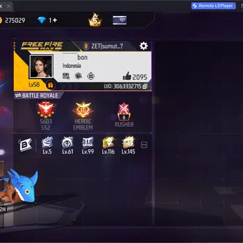 Free Fire Accounts Indonesia | 7 EVO (XM8 Lv7, More)| 4 M1887 (Hand of Hope, More)| Electrify Bunny Backpack | Check SS