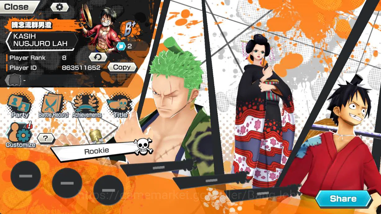 One Piece Bounty Rush Others GLOBAL | EX 5 | ST Ethanbaron, Borsalino, Kuja Han image 1