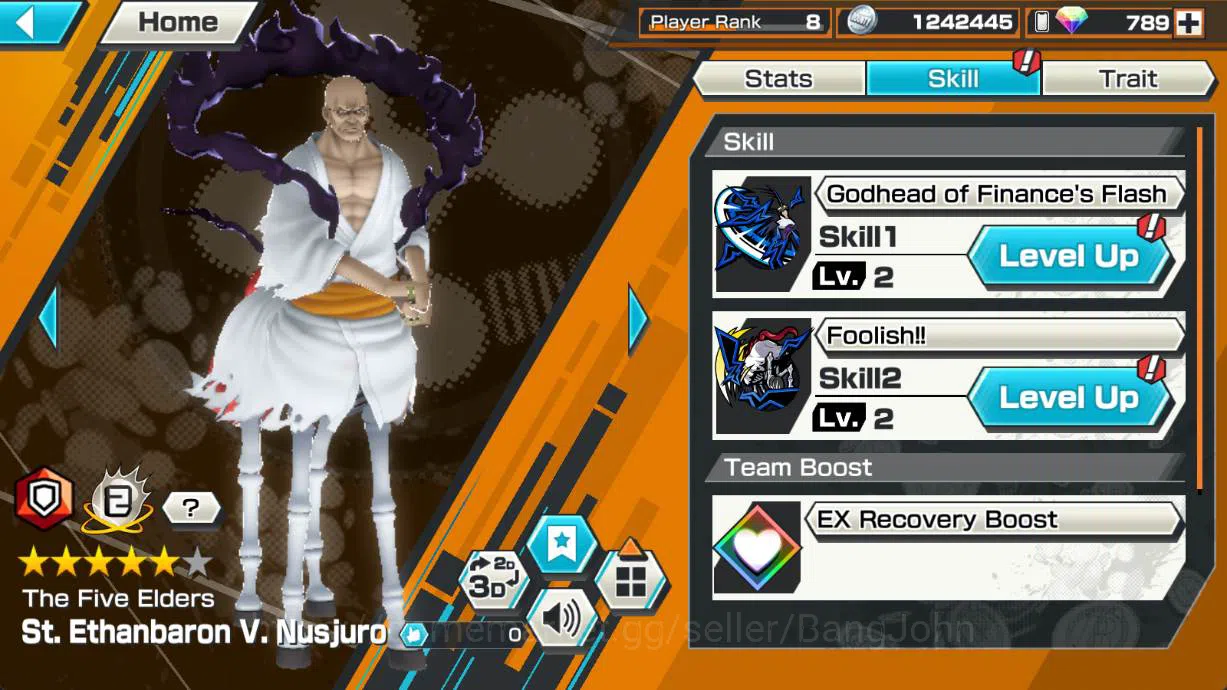One Piece Bounty Rush Accounts GLOBAL | EX 5 | ST Ethanbaron, Borsalino, Kuja Han image 3