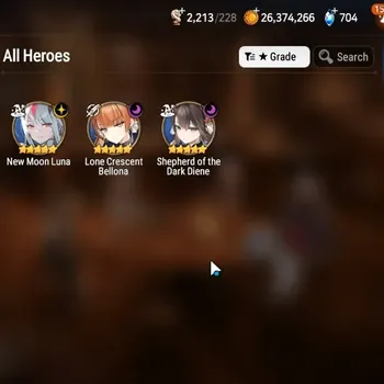 Epic Seven Accounts Limited Hero GLOBAL UnVerif|New Era| 3 ML (Shepherd Dark Diene,NM Luna,LC Bellona)+Haru,A Ludwig,Etc|26K