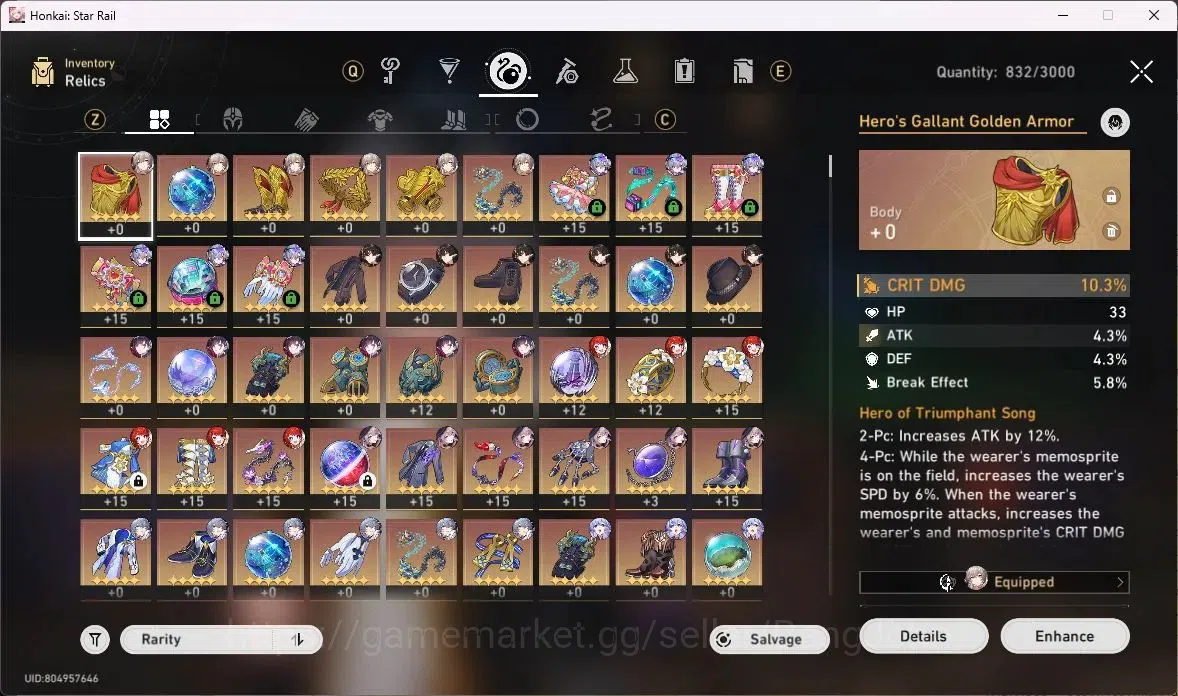 Honkai Star Rail Accounts ASIA TL 64 | 11 Limit TheHerta+Sign, SilverWolfLv9 image 10