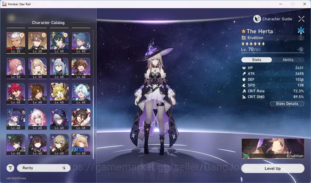 Honkai Star Rail Accounts ASIA TL 64 | 11 Limit TheHerta+Sign, SilverWolfLv9 image 2
