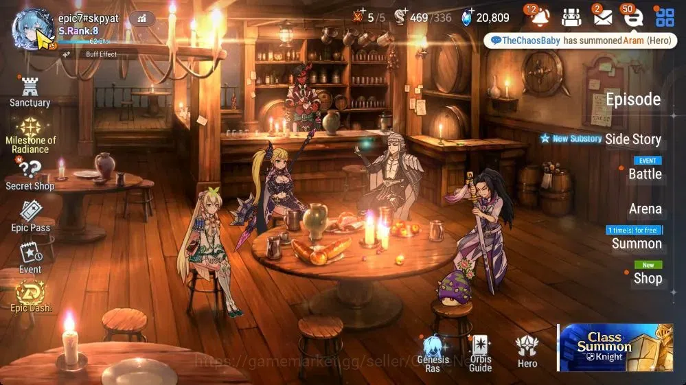 Epic Seven Accounts High-End GLOBAL UnVerif|NewEra|17 ML(SN Yulha,LOTS SCales,NM Luna,etc)+AUBE,Aubade,Rinak|Auto All 1