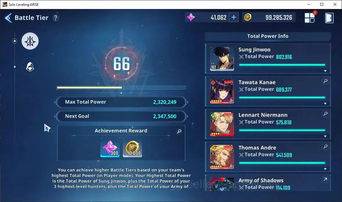 Solo Leveling: ARISE Accounts Lv102 2,3M Pwr|LennartA4+SignA6,KanaeA6+SignA10,Th image 19