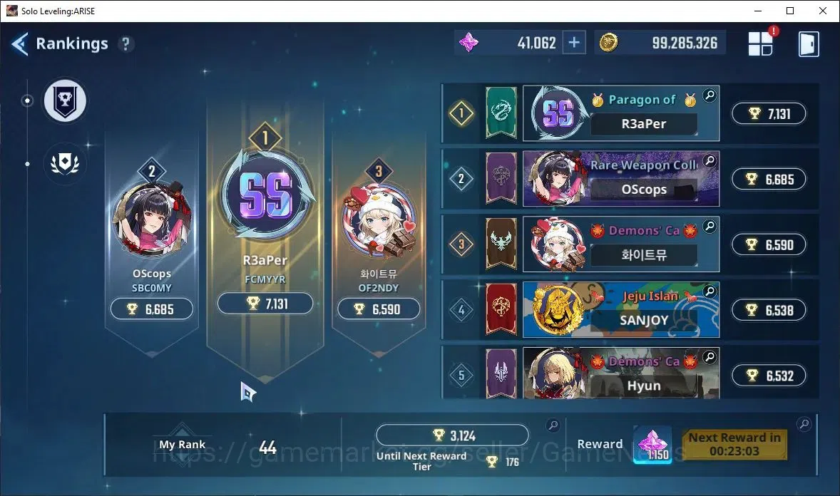 Solo Leveling: ARISE Accounts Lv102 2,3M Pwr|LennartA4+SignA6,KanaeA6+SignA10,Th image 2