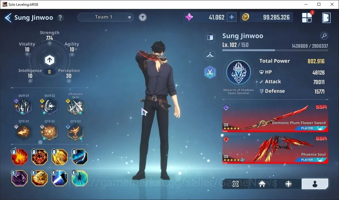 Solo Leveling: ARISE Accounts Lv102 2,3M Pwr|LennartA4+SignA6,KanaeA6+SignA10,Th image 3