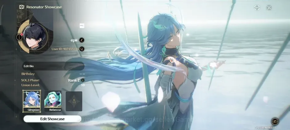 Wuthering Waves Accounts Starter SEA |UL 10|2 Limited| ( Qingxiao, Rebecca ) |Low Exploration|DB Lvl 2|Male MC|Log 1