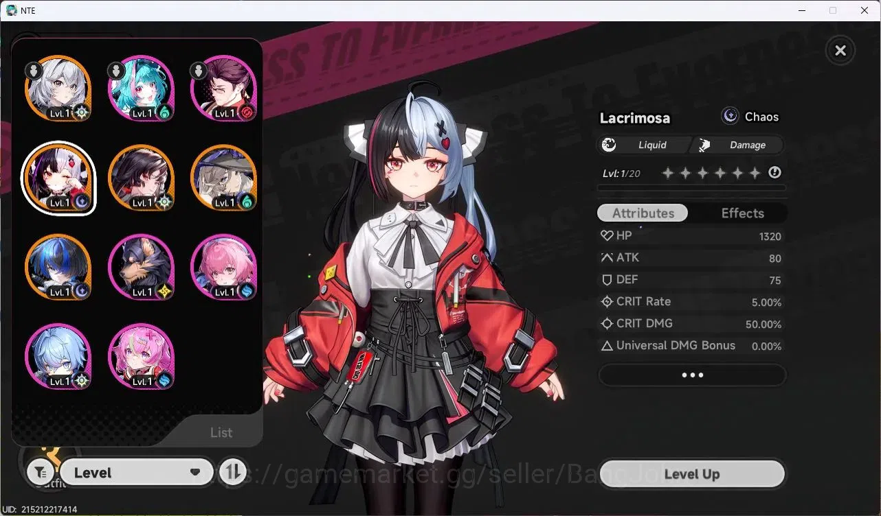 Neverness to Everness Accounts SEA | Hunter Lv 3 | 4 S-Class (HotoriA1,Lacrimosa) image 2