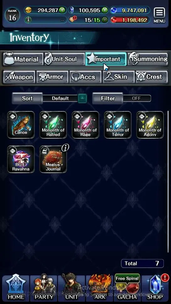 Last Cloudia Accounts Endgame GLOBAL|Rank 16|100k Crystal|Collab BraveFrontier (G Tilith,FG Vargas)+Top Tier(Goddess 10