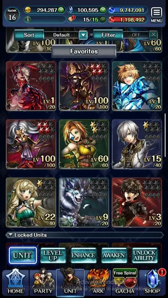 Last Cloudia Accounts Endgame GLOBAL|Rank 16|100k Crystal|Collab BraveFrontier (G Tilith,FG Vargas)+Top Tier(Goddess 2
