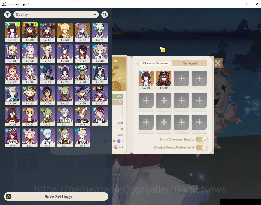 Genshin Impact Accounts ASIA|AR 45|2 Limited| Columbina,HuTao [Keqing,Mona image 2