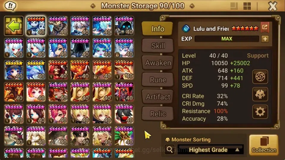 Summoners War: Sky Arena Accounts GLOBAL Lv100|2 LD[Tanjiro Light,Veronica]|56 +NB5[ image 12