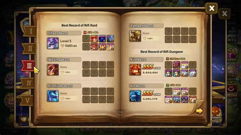 Summoners War: Sky Arena Accounts GLOBAL Lv100|2 LD[Tanjiro Light,Veronica]|56 +NB5[ image 5