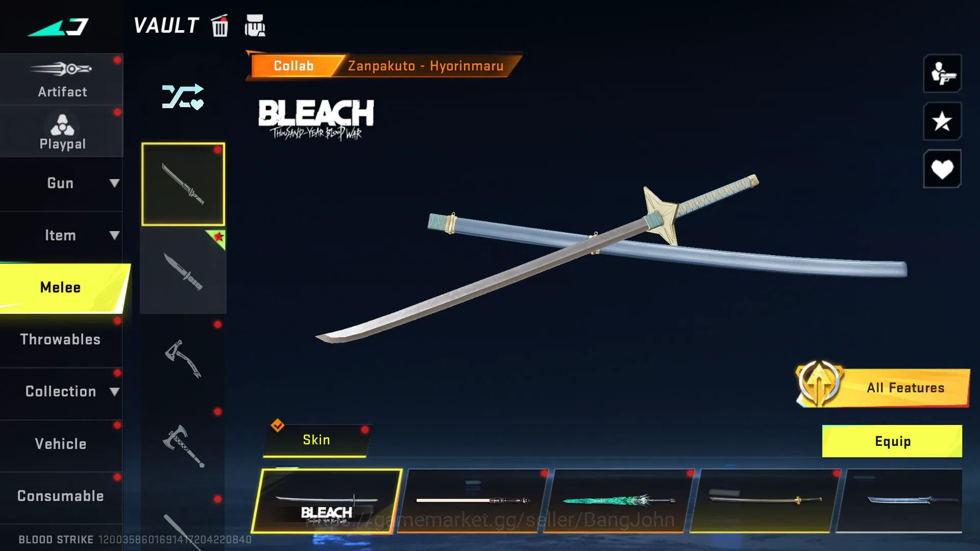 Blood Strike Accounts [ASIA SULTAN] 5 ETERNAL STRIKER SKINS | Evo Lv6 M4 image 12