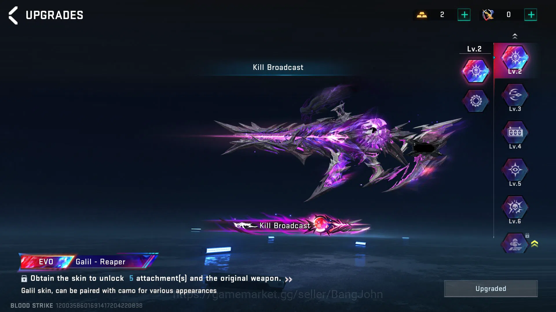 Blood Strike Accounts [ASIA SULTAN] 5 ETERNAL STRIKER SKINS | Evo Lv6 M4 image 18
