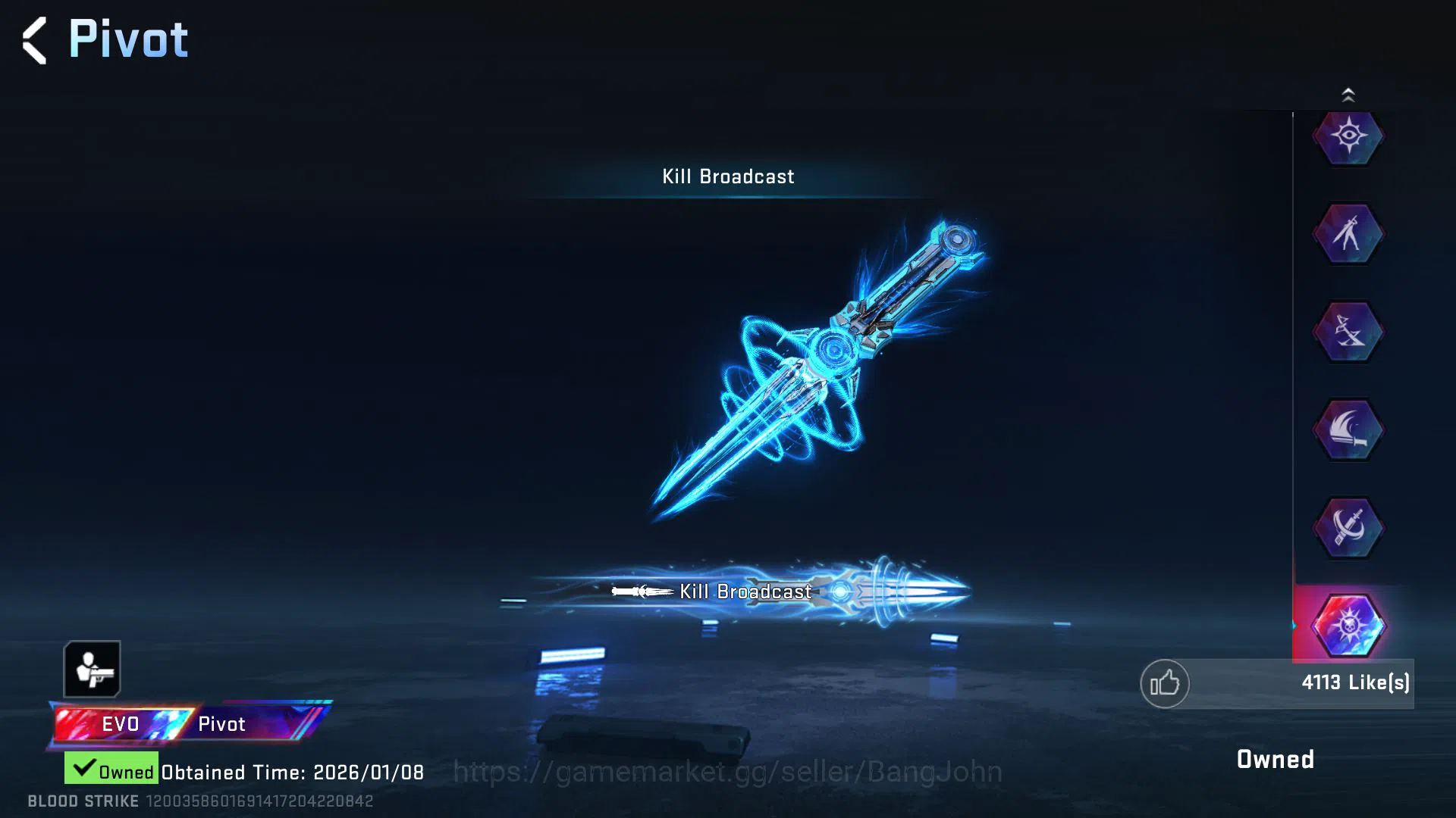 Blood Strike Accounts [ASIA SULTAN] 5 ETERNAL STRIKER SKINS | Evo Lv6 M4 image 2