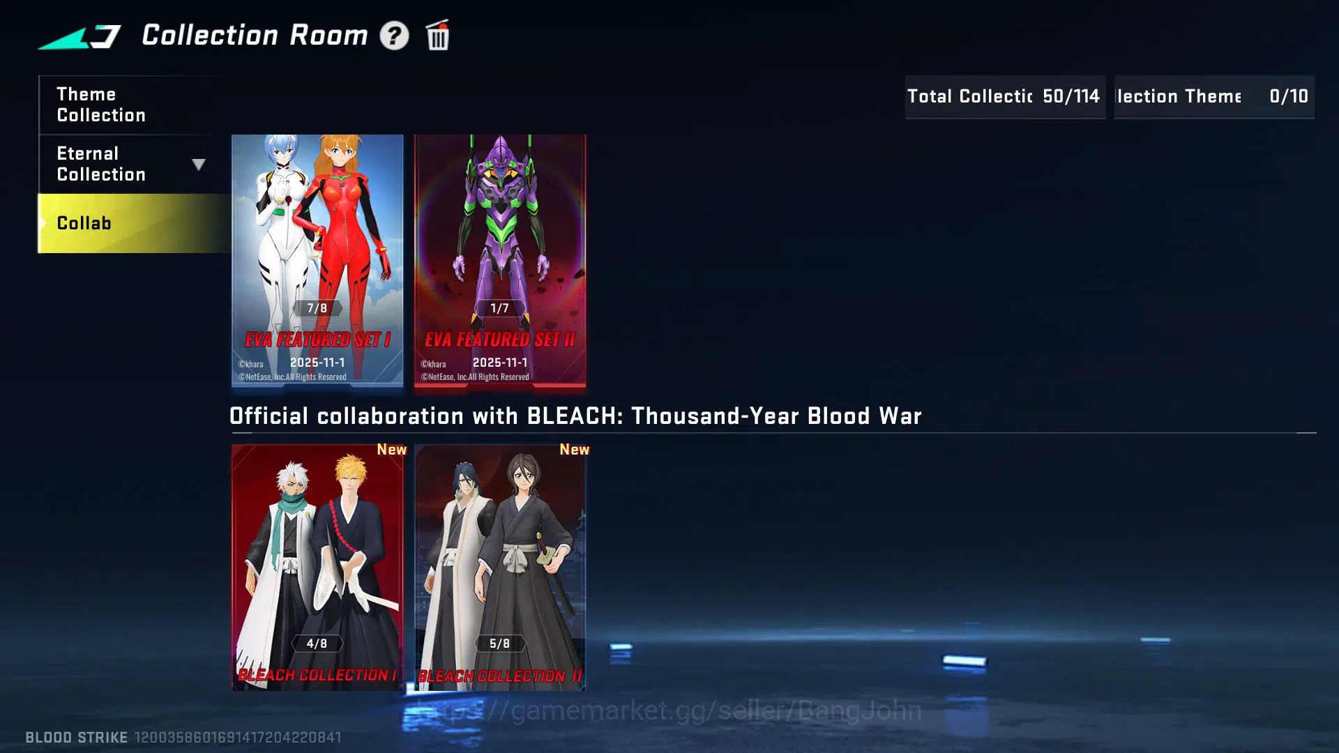 Blood Strike Accounts [ASIA SULTAN] 5 ETERNAL STRIKER SKINS | Evo Lv6 M4 image 3