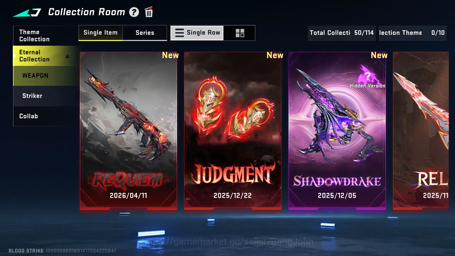 Blood Strike Accounts [ASIA SULTAN] 5 ETERNAL STRIKER SKINS | Evo Lv6 M4 image 5