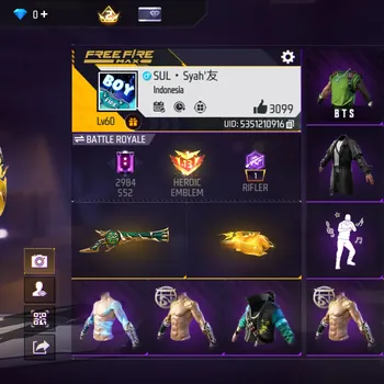Free Fire Accounts M1887 TROMPET - BUNDLE YIN YANG KUNING - COCOK BUAT SPAR