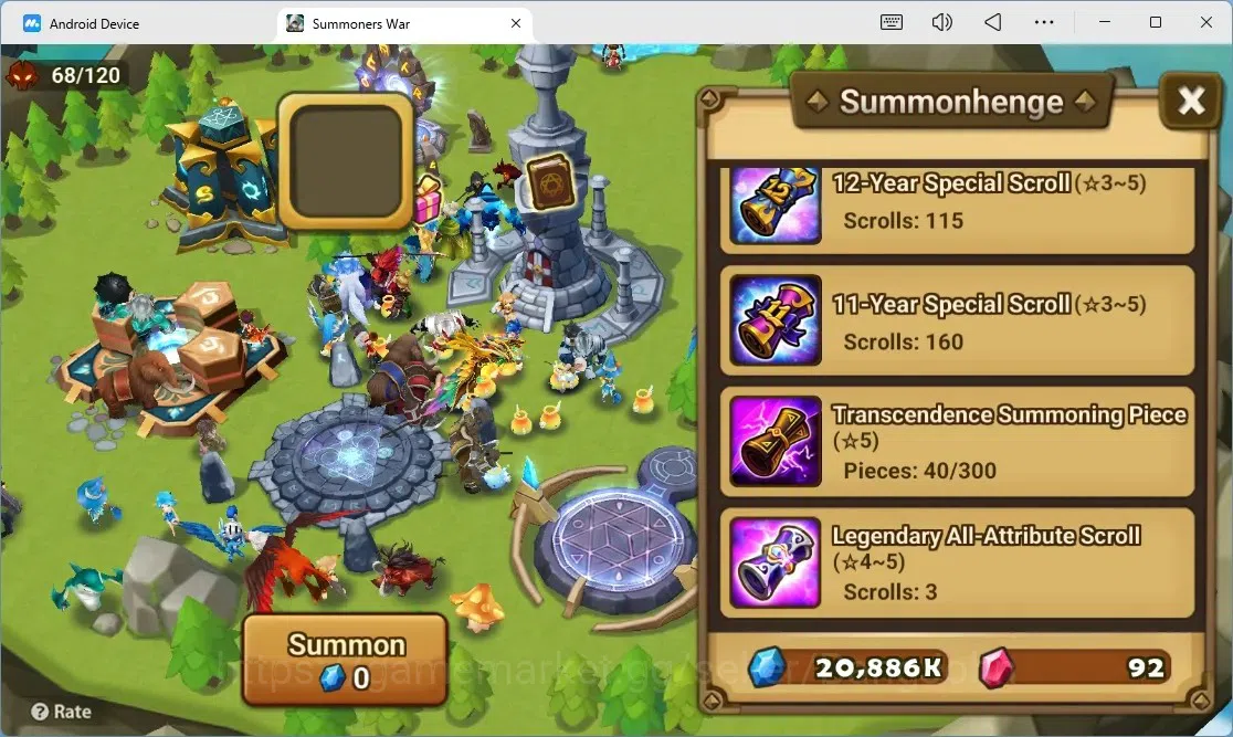 Summoners War: Sky Arena Accounts GLOBAL | NB 5 TESHAR,Starter Gacha 115 12Y+160 11Y image 3
