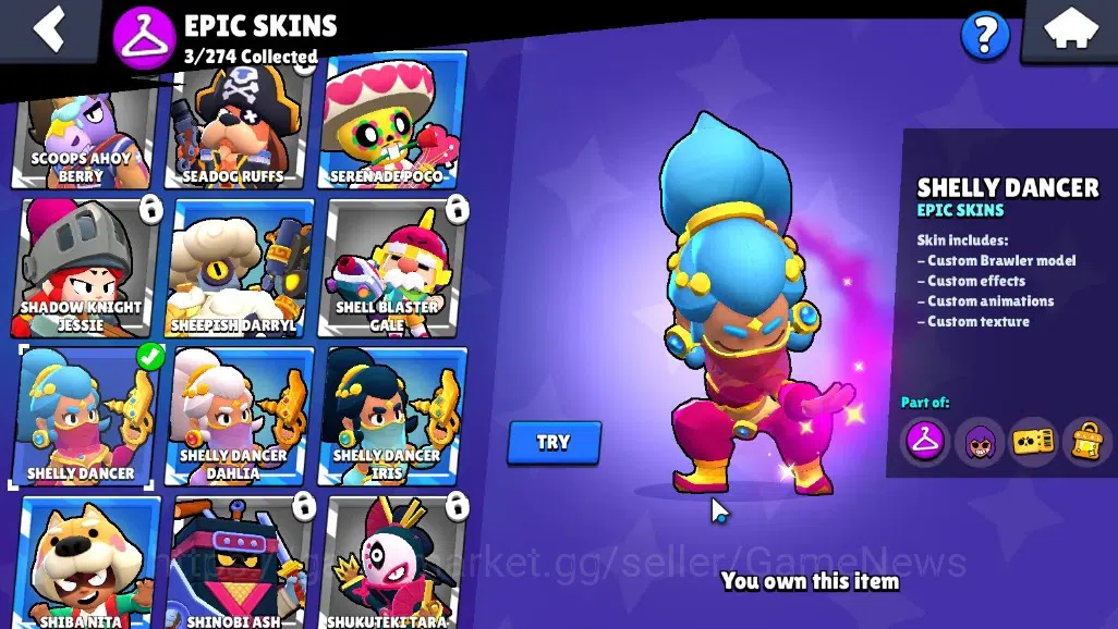 Brawl Stars Accounts 1755 Trophy|20Brawlers 2Max[Bull Full Buffies,Shel image 11