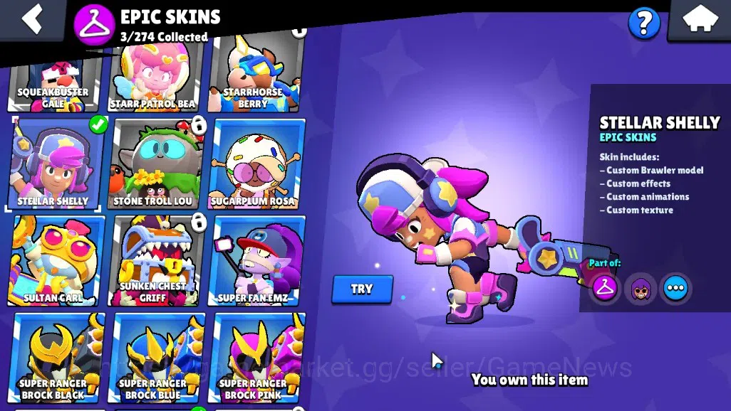 Brawl Stars Accounts 1755 Trophy|20Brawlers 2Max[Bull Full Buffies,Shel image 12