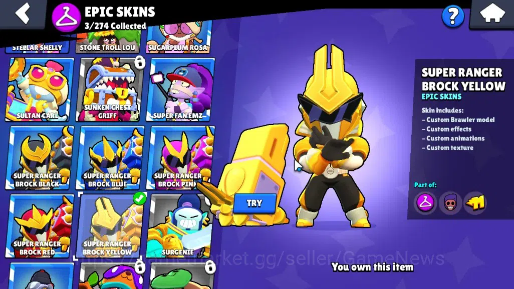 Brawl Stars Accounts 1755 Trophy|20Brawlers 2Max[Bull Full Buffies,Shel image 13