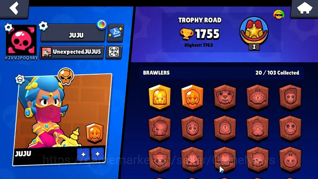 Brawl Stars Accounts 1755 Trophy|20Brawlers 2Max[Bull Full Buffies,Shel image 2