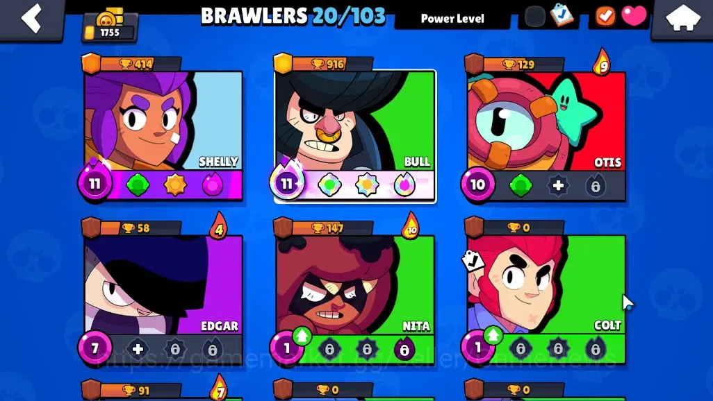 Brawl Stars Accounts 1755 Trophy|20Brawlers 2Max[Bull Full Buffies,Shel image 7