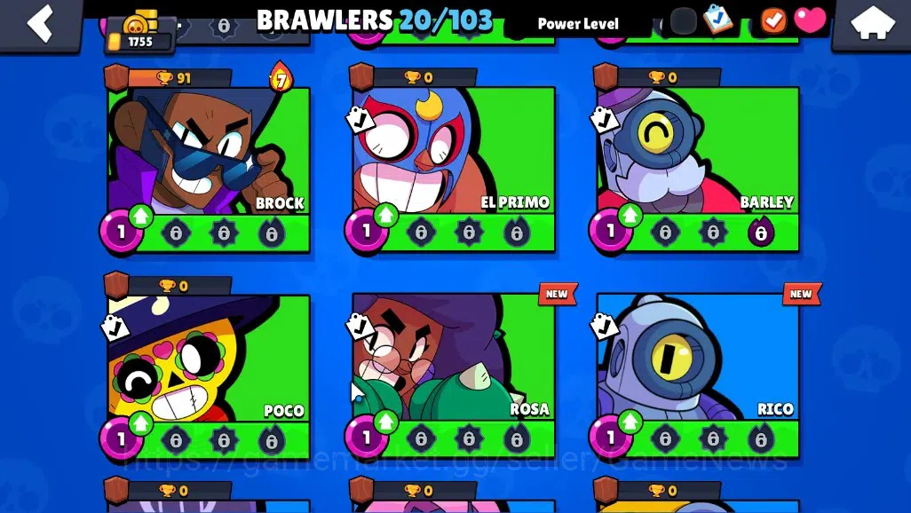Brawl Stars Accounts 1755 Trophy|20Brawlers 2Max[Bull Full Buffies,Shel image 8