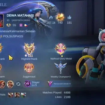 Mobile Legends: Bang Bang Collector Hero 106|High Immo 111|Skin 204|CC[Nata],KOF[Karin image 1