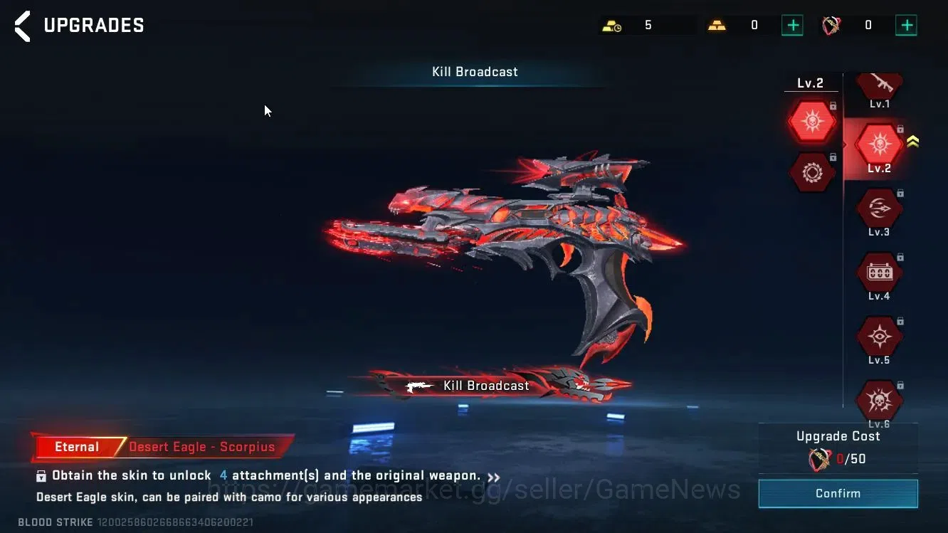 Blood Strike Accounts Asia|ETERNAL[DEagle-Scorpius]|Collab TOKREV[JACK-T image 14