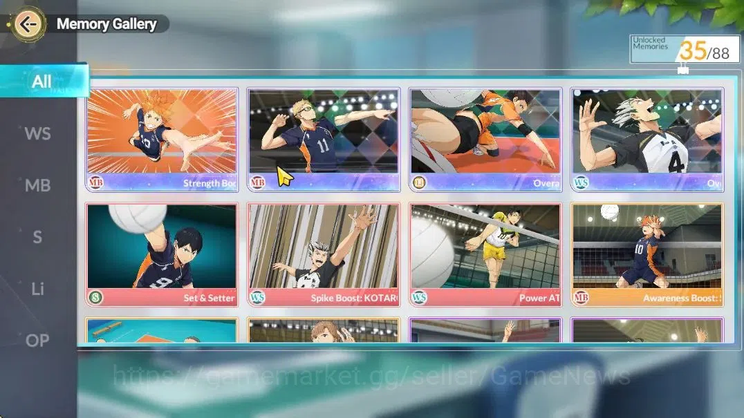 HAIKYU!! FLY HIGH Accounts SEA Lv54|4 SP [(Tsukishima,Bokuto,Hinata)+Memo,Nis image 12
