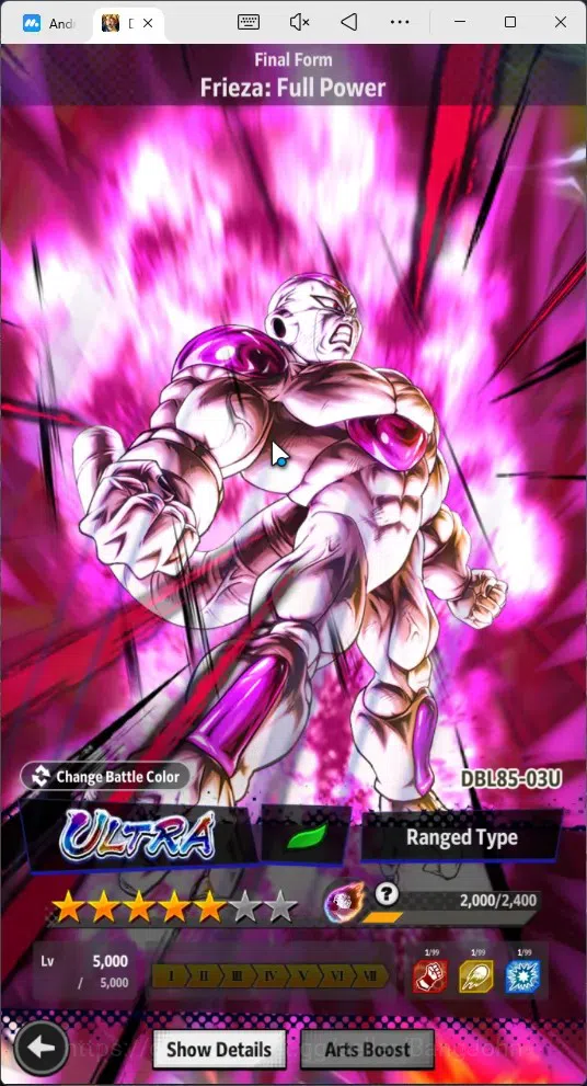 Dragon Ball Legends Accounts Android | Lv 162|492M Total Power|635 CC|2 LR|5 UL image 13