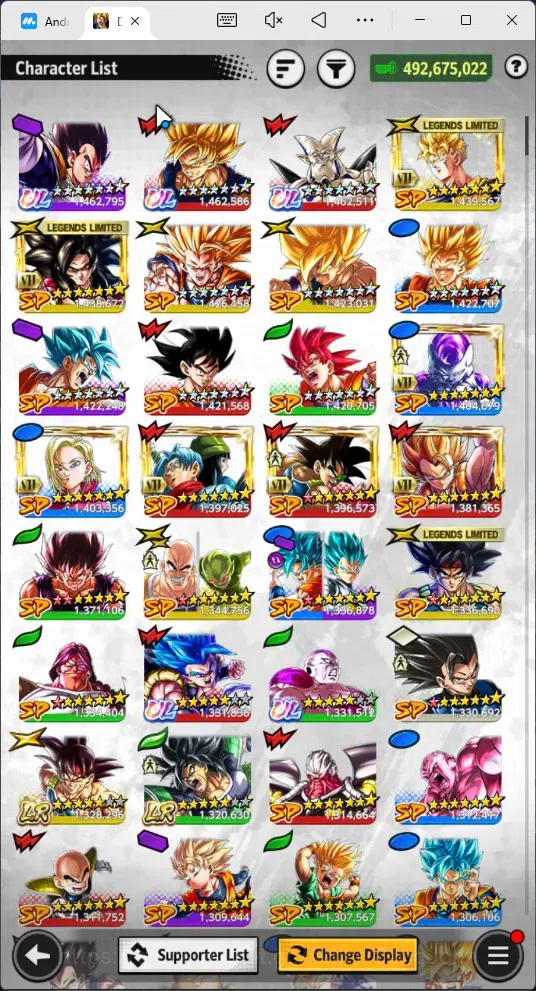 Dragon Ball Legends Accounts Android | Lv 162|492M Total Power|635 CC|2 LR|5 UL image 14