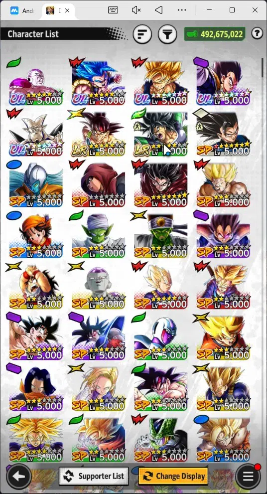 Dragon Ball Legends Accounts Android | Lv 162|492M Total Power|635 CC|2 LR|5 UL image 15