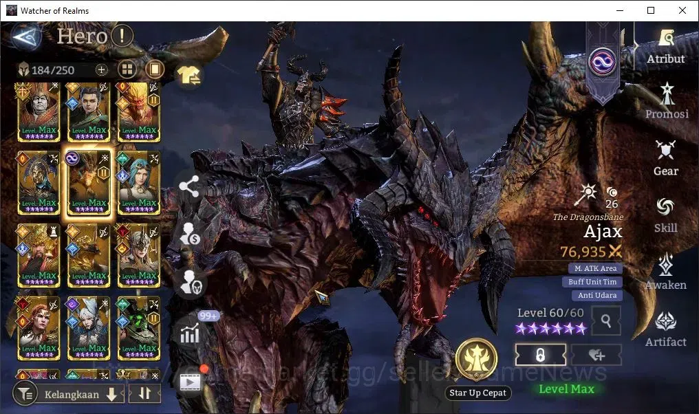 Watcher of Realms Accounts Global 60x|Lv 60|2,8M Power|5 Lord[Prateus,Torodor image 10