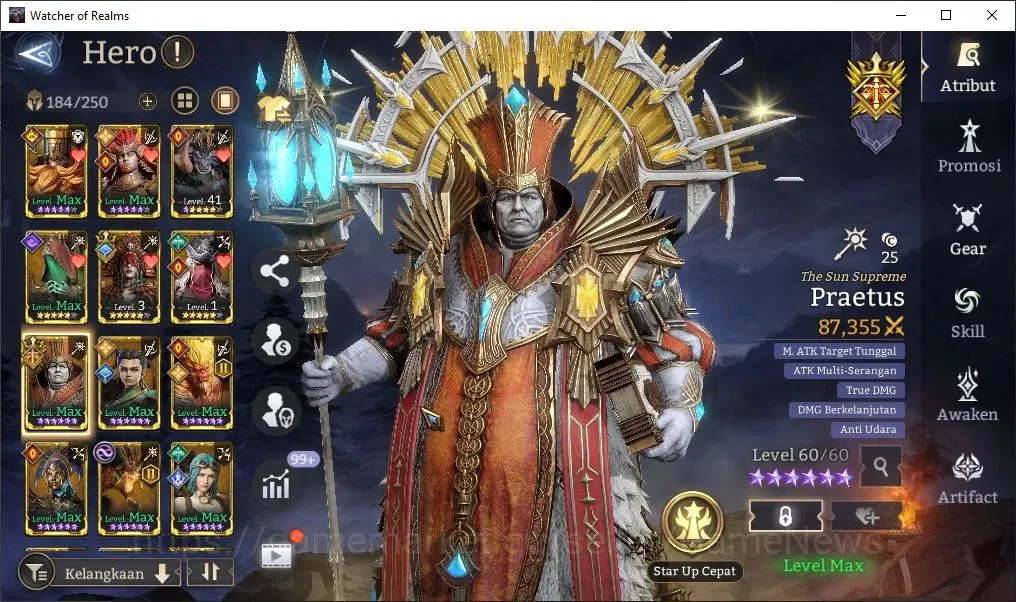 Watcher of Realms Accounts Global 60x|Lv 60|2,8M Power|5 Lord[Prateus,Torodor image 7