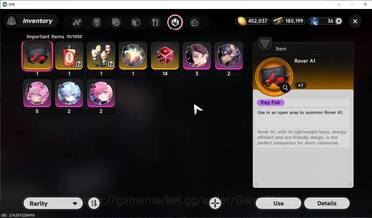 Neverness to Everness Accounts Global SEA|HL 9|TL 2|14 S.Dice|4 SSR [Shinku+Outfit,Nanally],Daffodill,Fadia|2 17