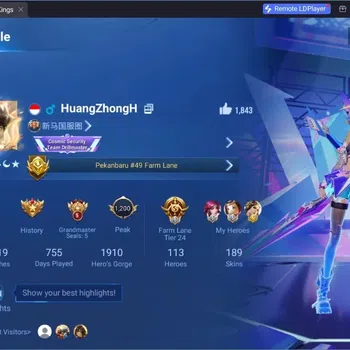 Honor of Kings Accounts Rare Skin Global|113H 189S|1 Precious|2 Limited|2 LOM|KIC Luna|2 LNY|5 Legend|1 ShanHai|2