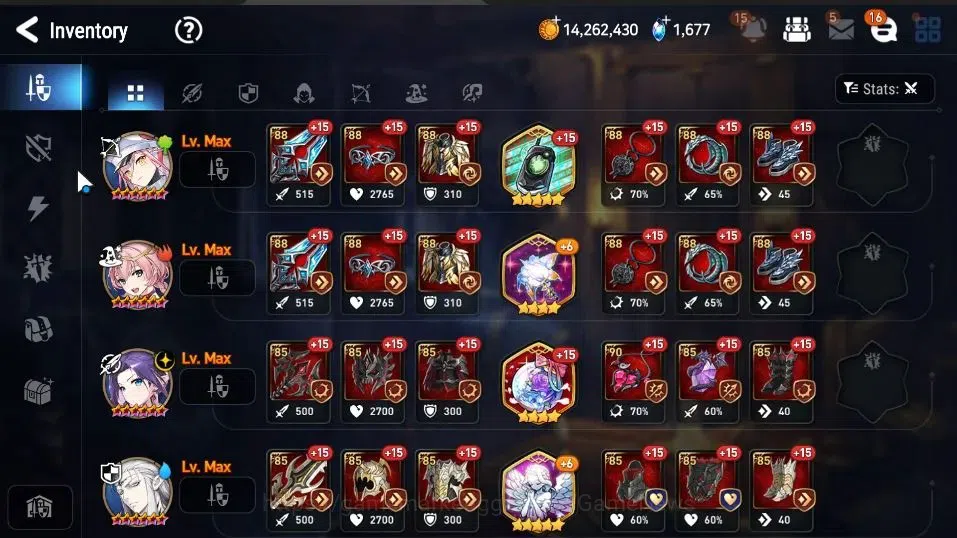 Epic Seven Accounts Starter GLOBAL|UnVerif|6 ML(BArunka,NMLuna,LOTScales,SP Politis,Etc)|Rinak[295 SPD],Yulha,AS Flan,etc|2K 18